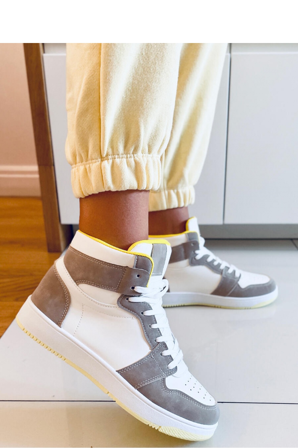 DORCAS KHAKI high-top sneakers - Inello
