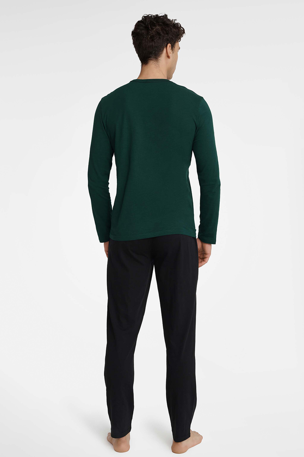 Piżama Męska Model Imress 40952-79X Dark Green/Black - Henderson – widok 2