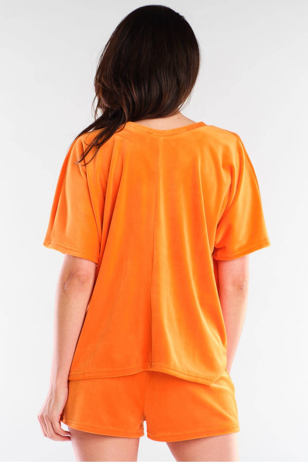 Szorty Damskie Model A418 Orange - awama – widok 2