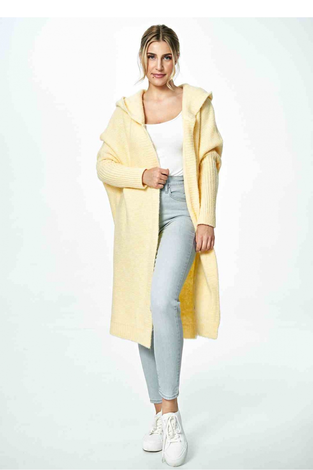 Sweter Kardigan Model M901 Yellow - Figl – widok 2