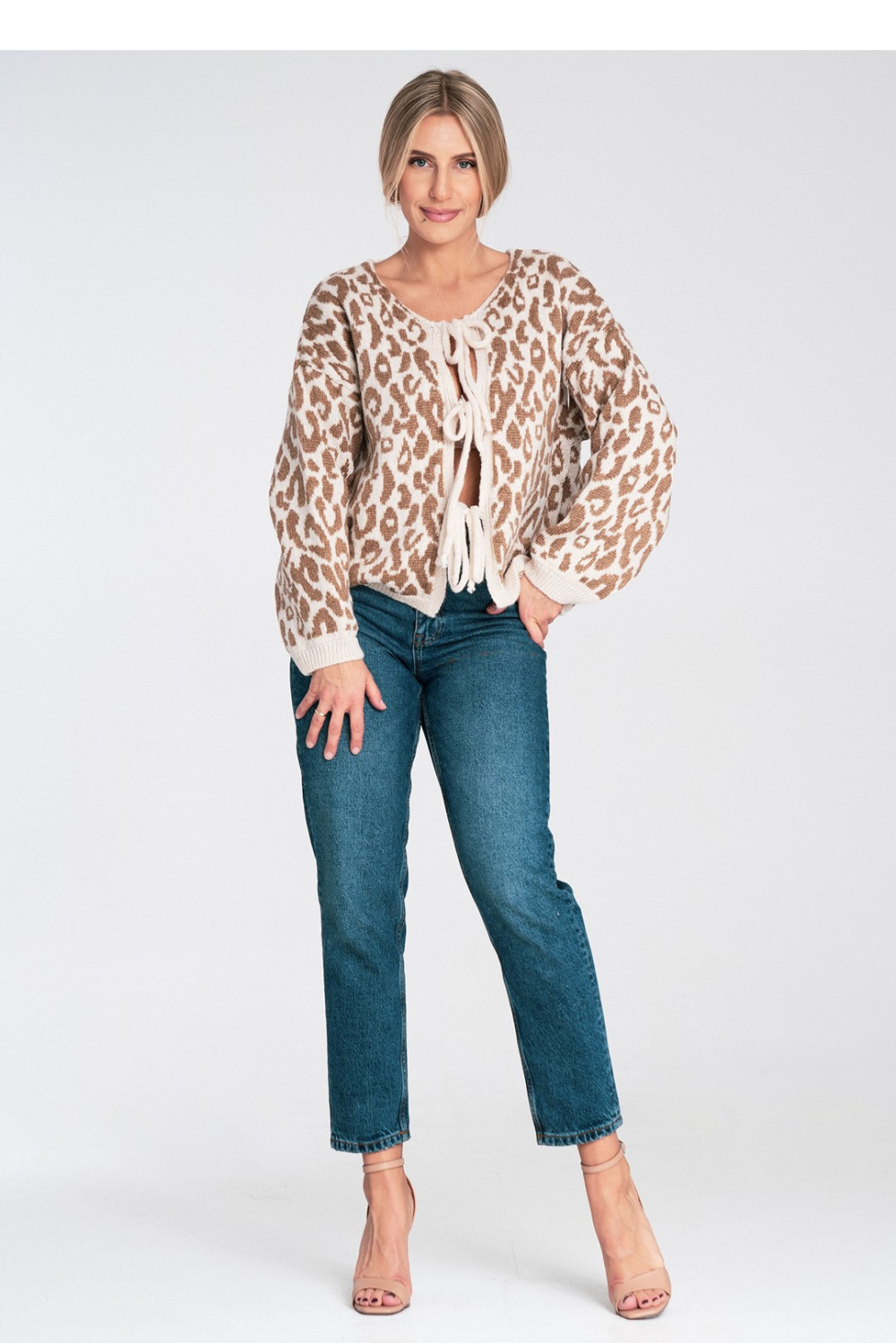 Sweter Damski Model M1094 White/Beige - Figl – widok 2