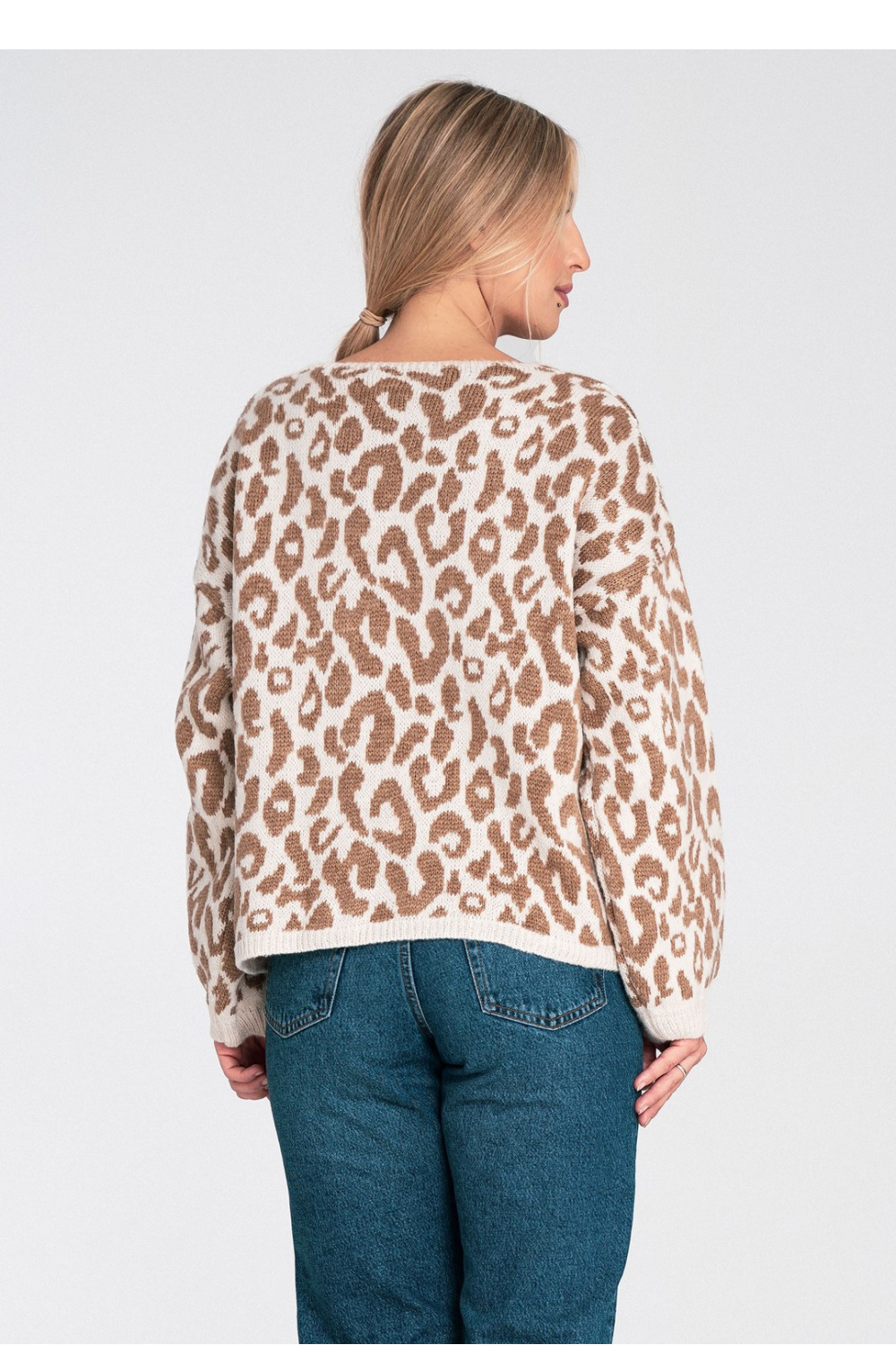 Sweter Damski Model M1094 White/Beige - Figl