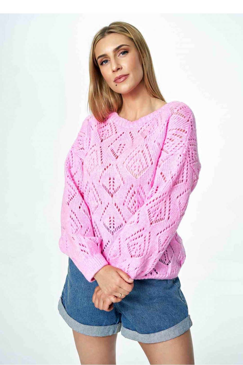 Women's Sweater Model M887 Pink - Figl