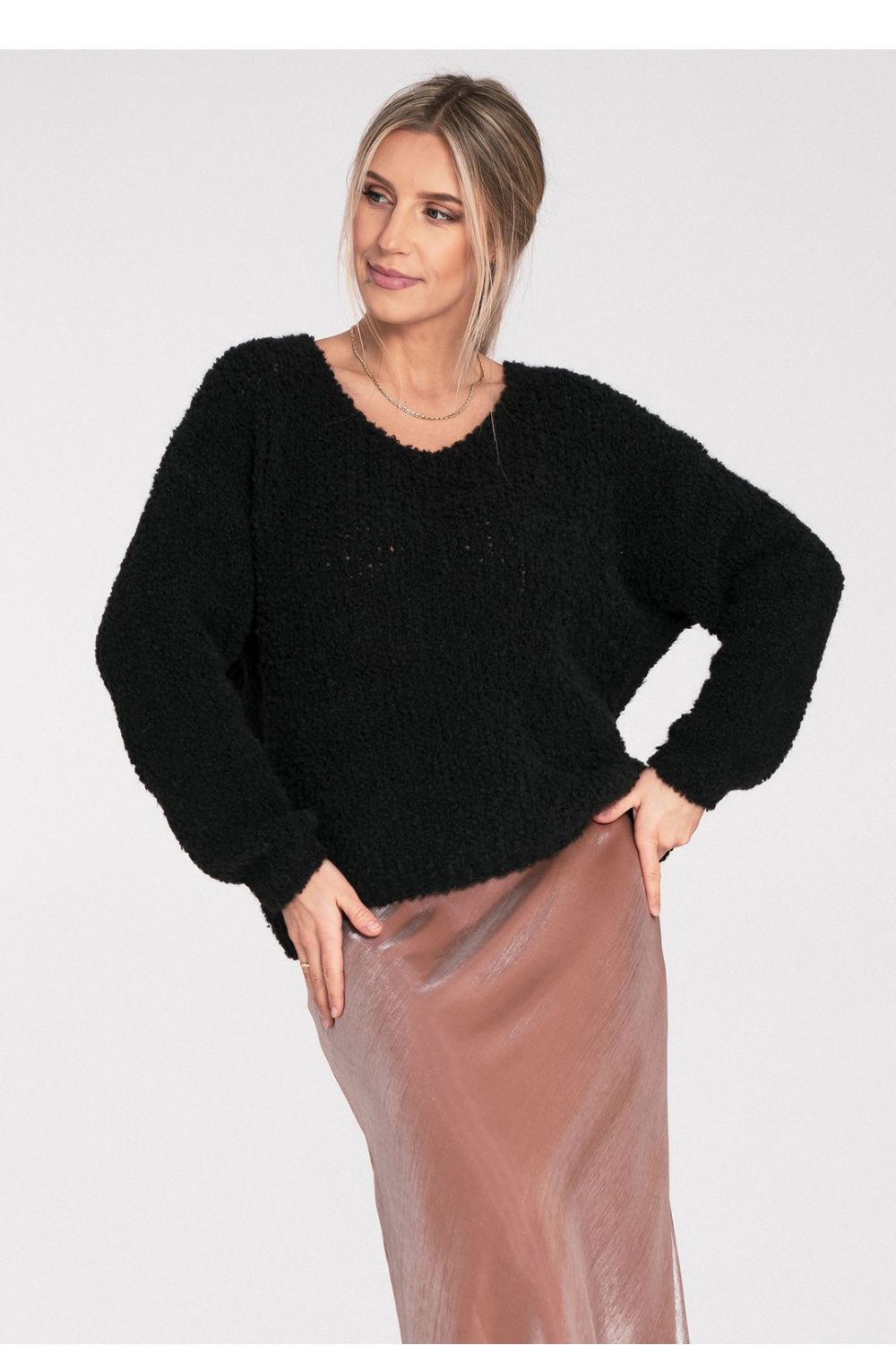 Sweter Damski Model M1108 Black - Figl