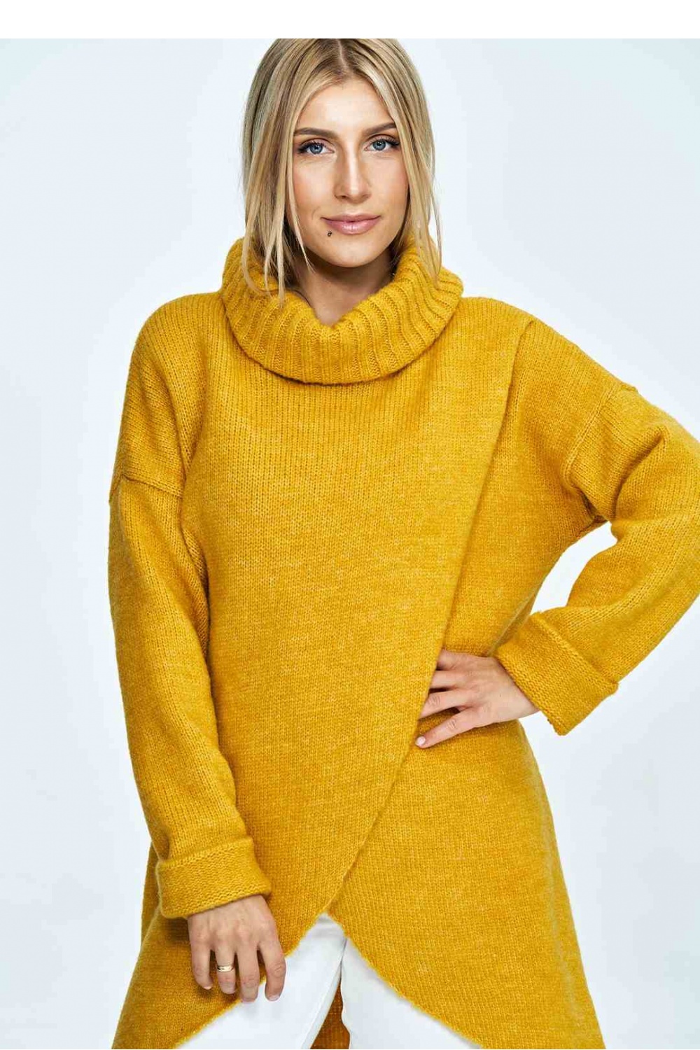 Women's Turtleneck Model M891 Mustard - Figl