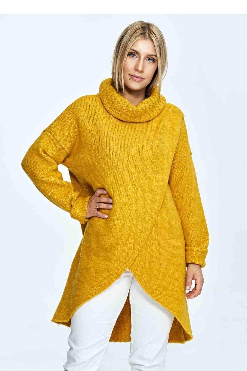 Women's Turtleneck Model M891 Mustard - Figl – Ansicht 2