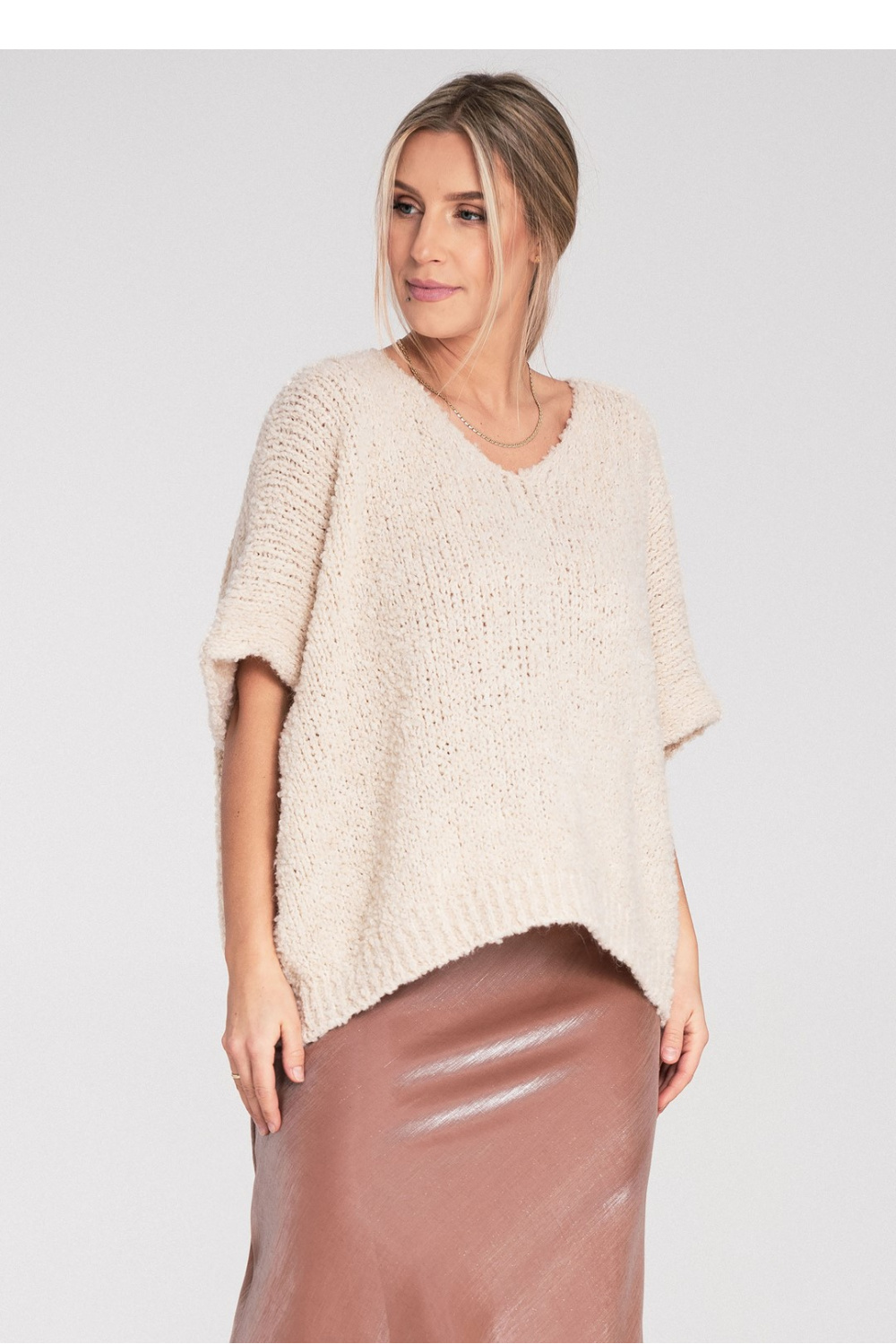 Women’s Sweater Model M1109 Beige - Figl – Ansicht 2