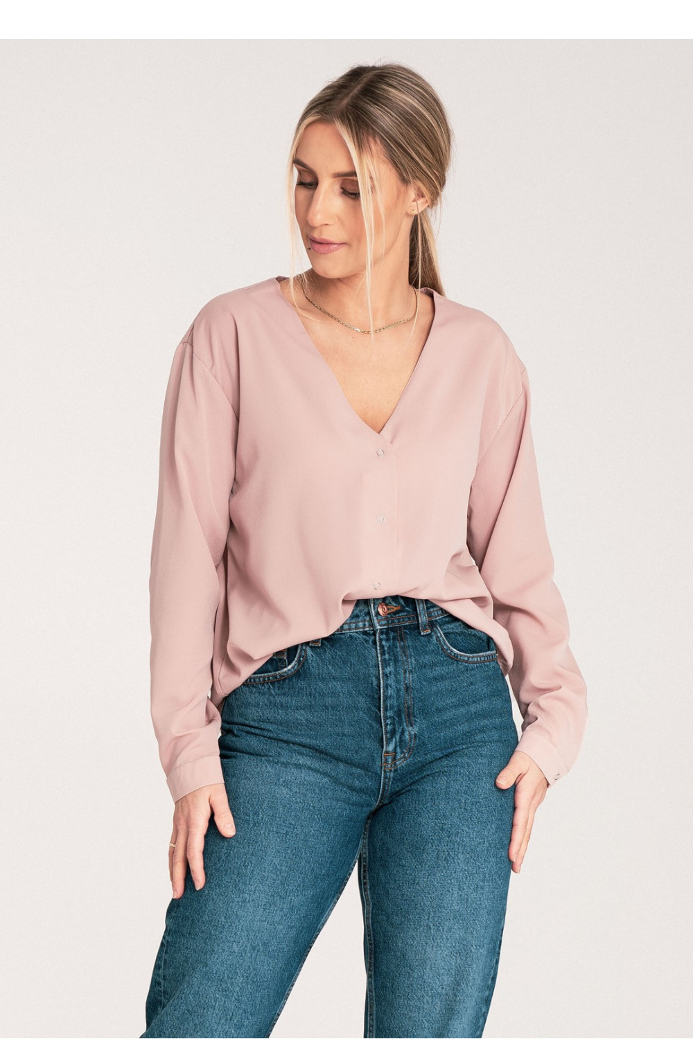 Women's Shirt Model M1070 Beige - Figl – Ansicht 2