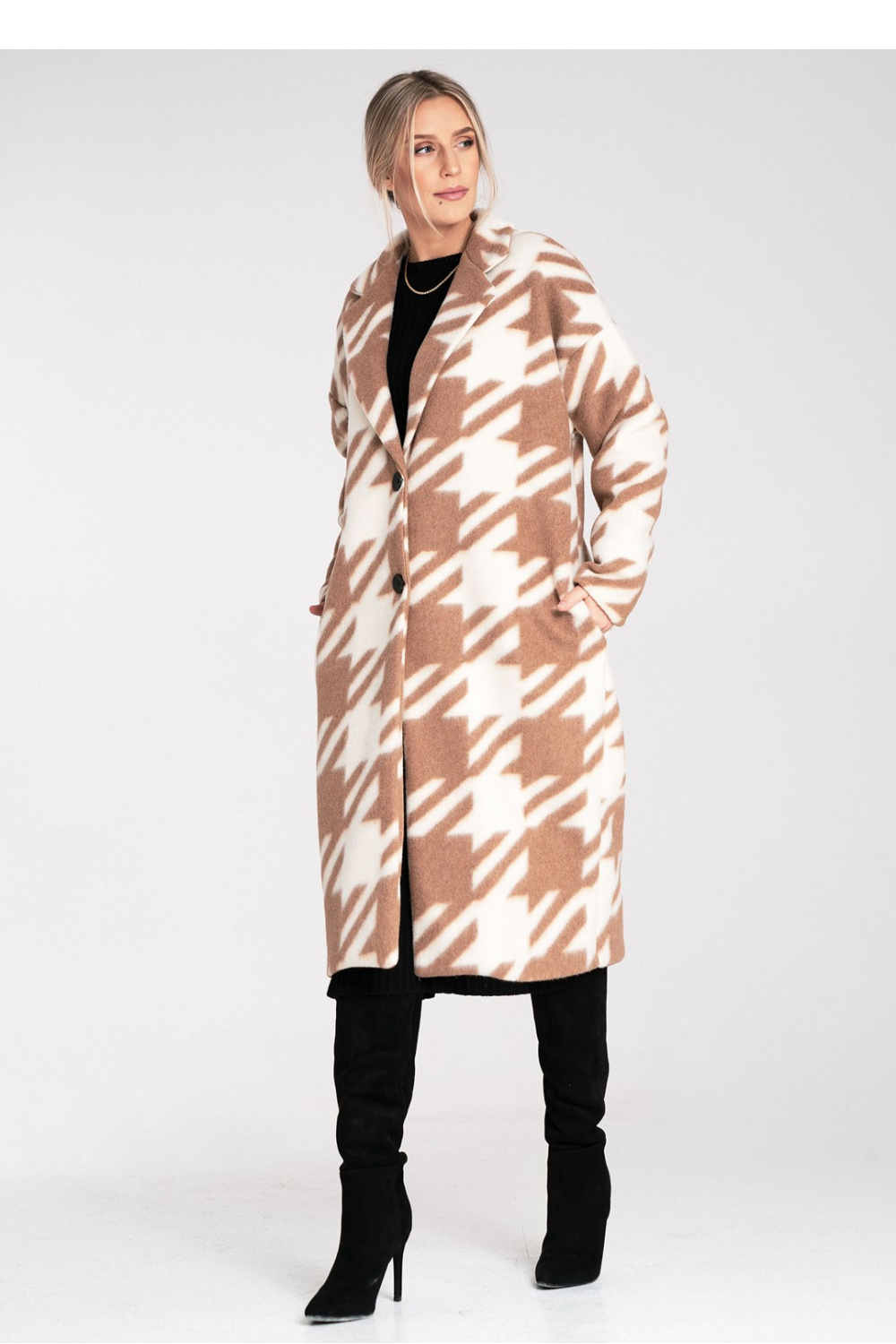Płaszcz Damski Model M1112 Beige - Figl – widok 2