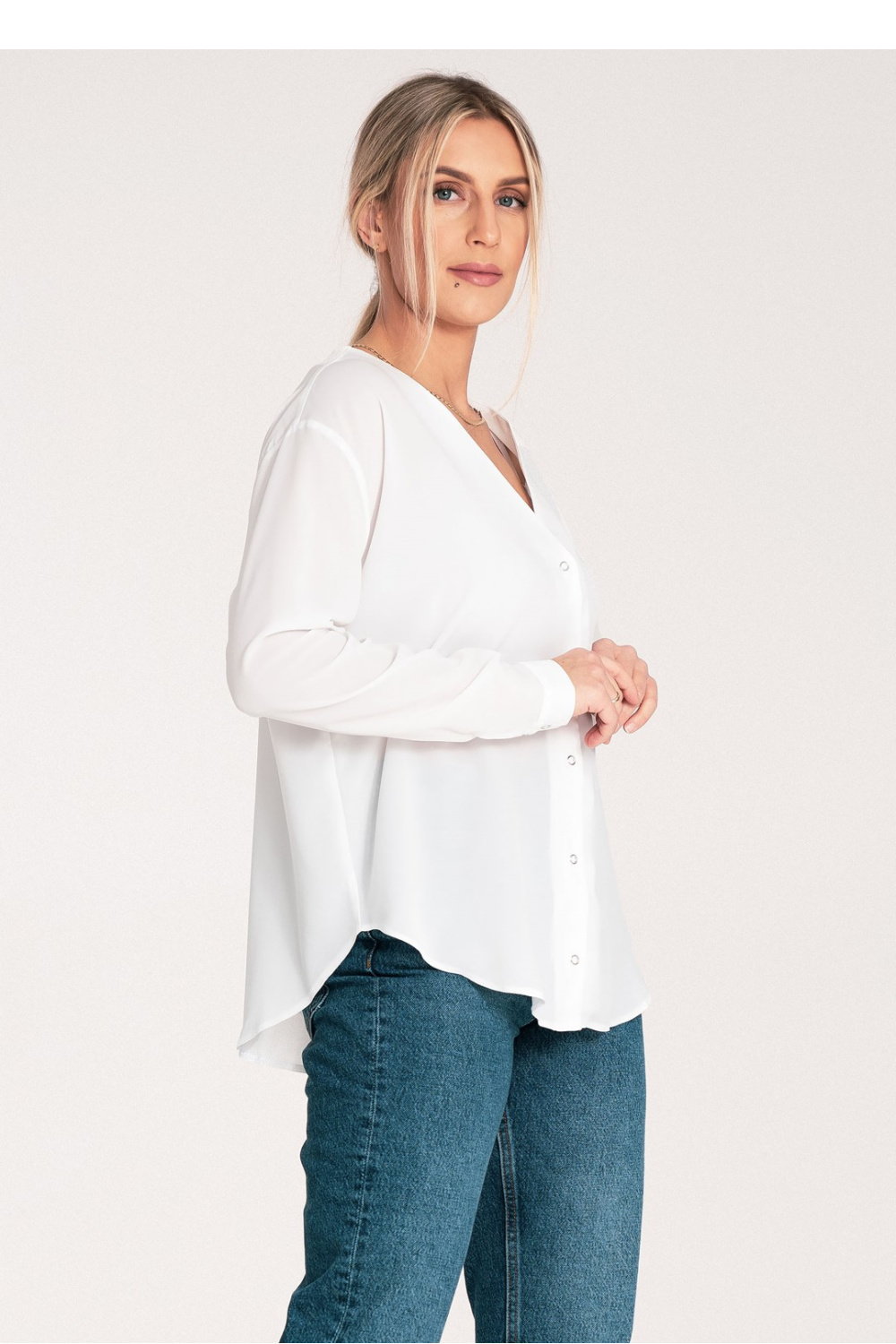 Women's Shirt Model M1070 Ecru - Figl
