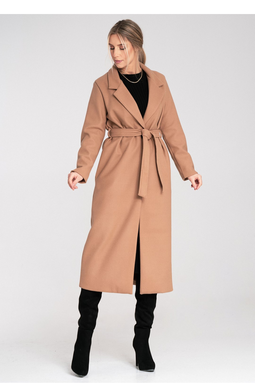 Płaszcz Damski Model M1114 Beige - Figl – widok 2