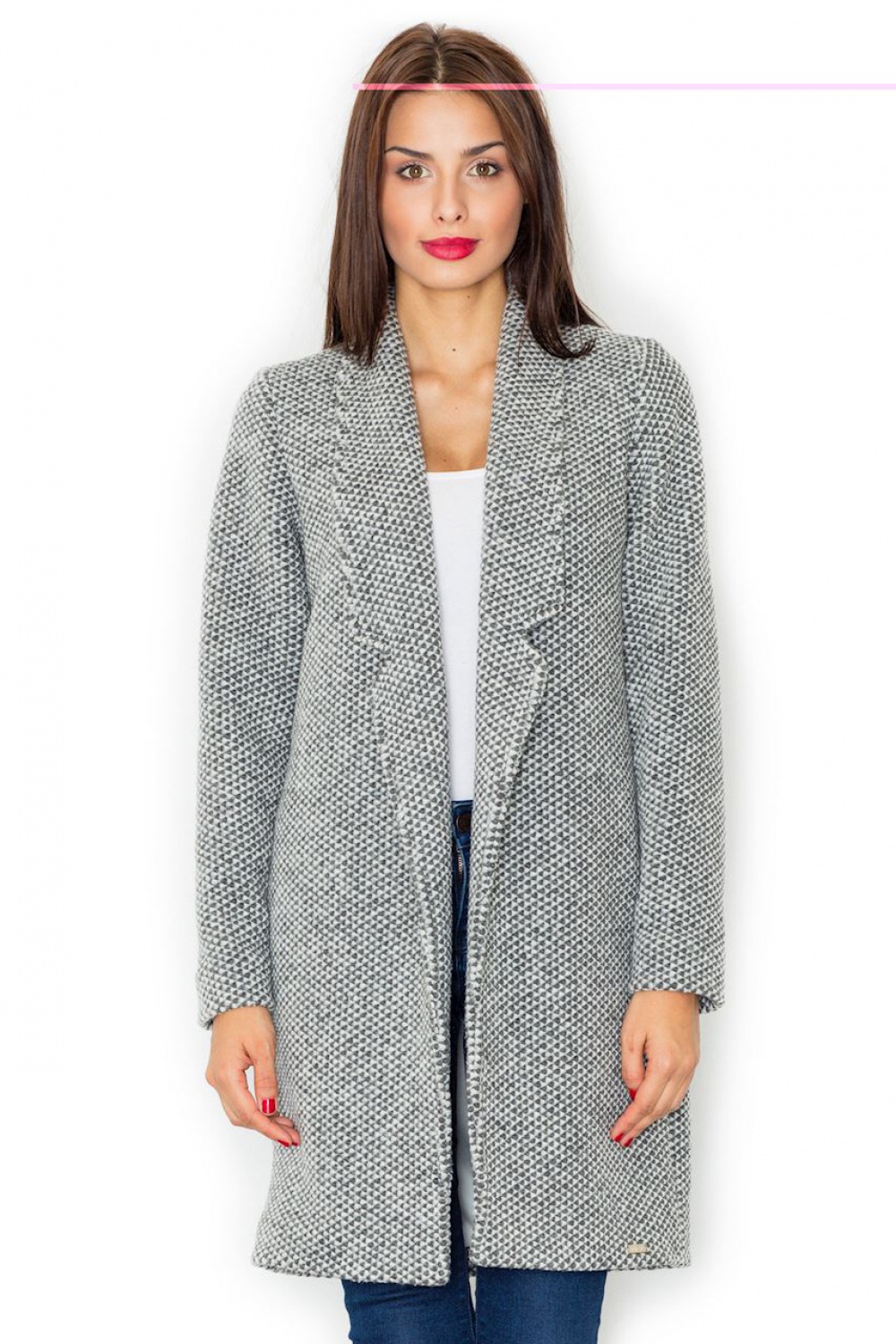 Płaszcz Damski Model M527 Grey - Figl – widok 2