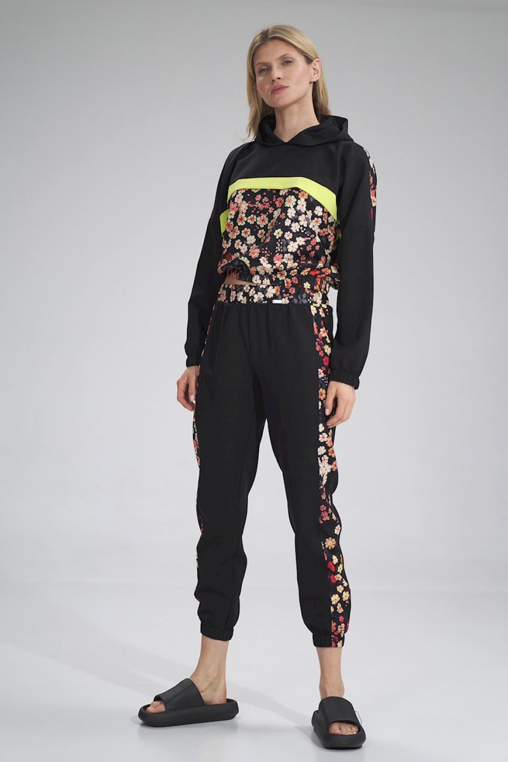 Bluza Damska Model M757 Black/Wzór 122 - Figl – widok 2