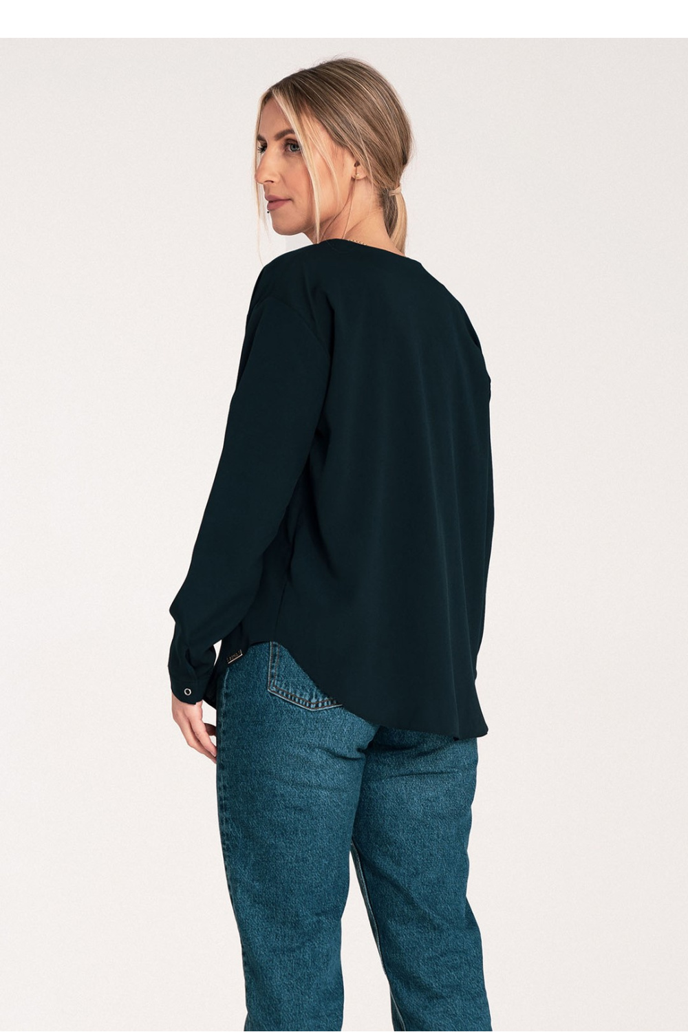 Women's Shirt Model M1070 Navy - Figl