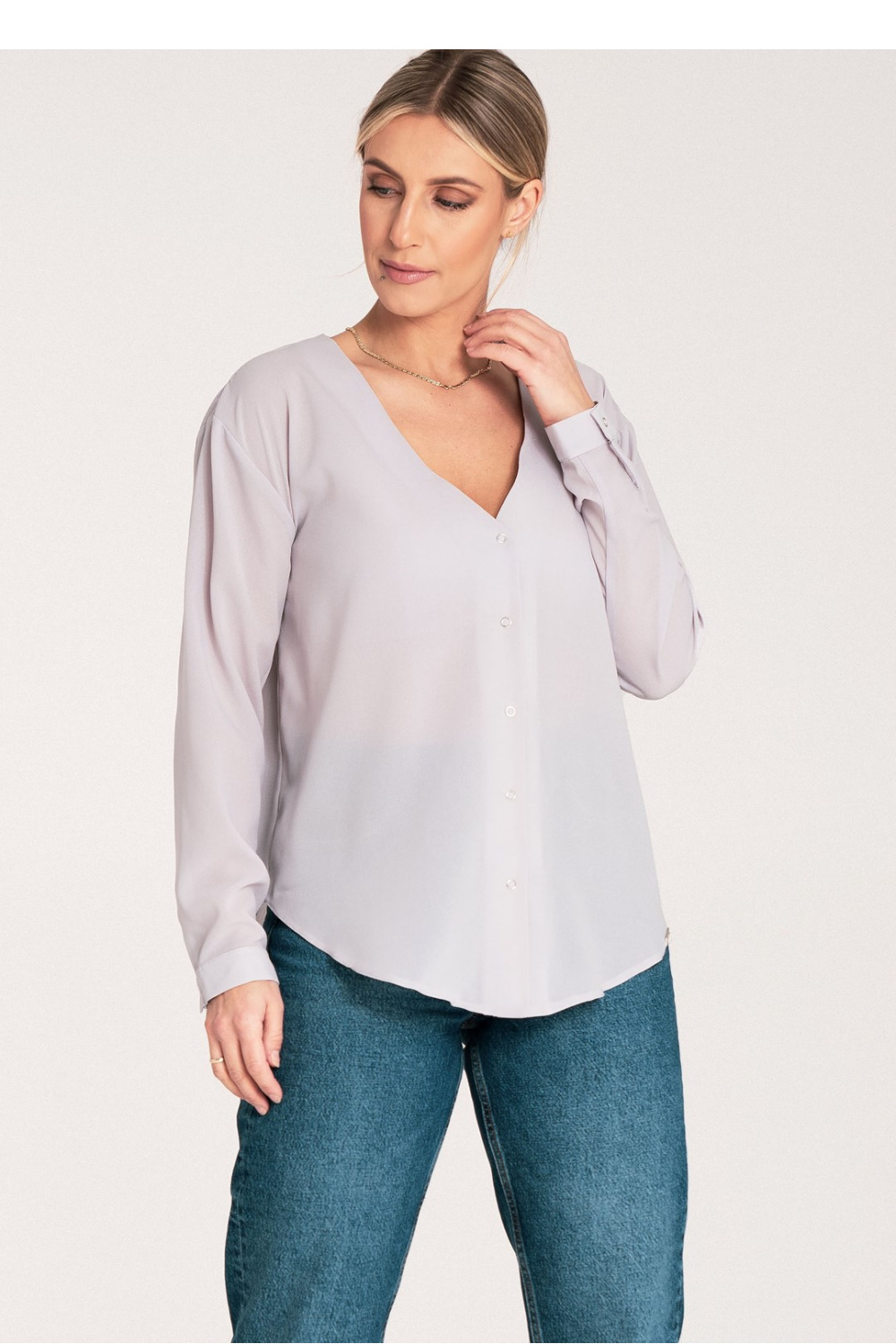 Women's Shirt Model M1070 Grey - Figl