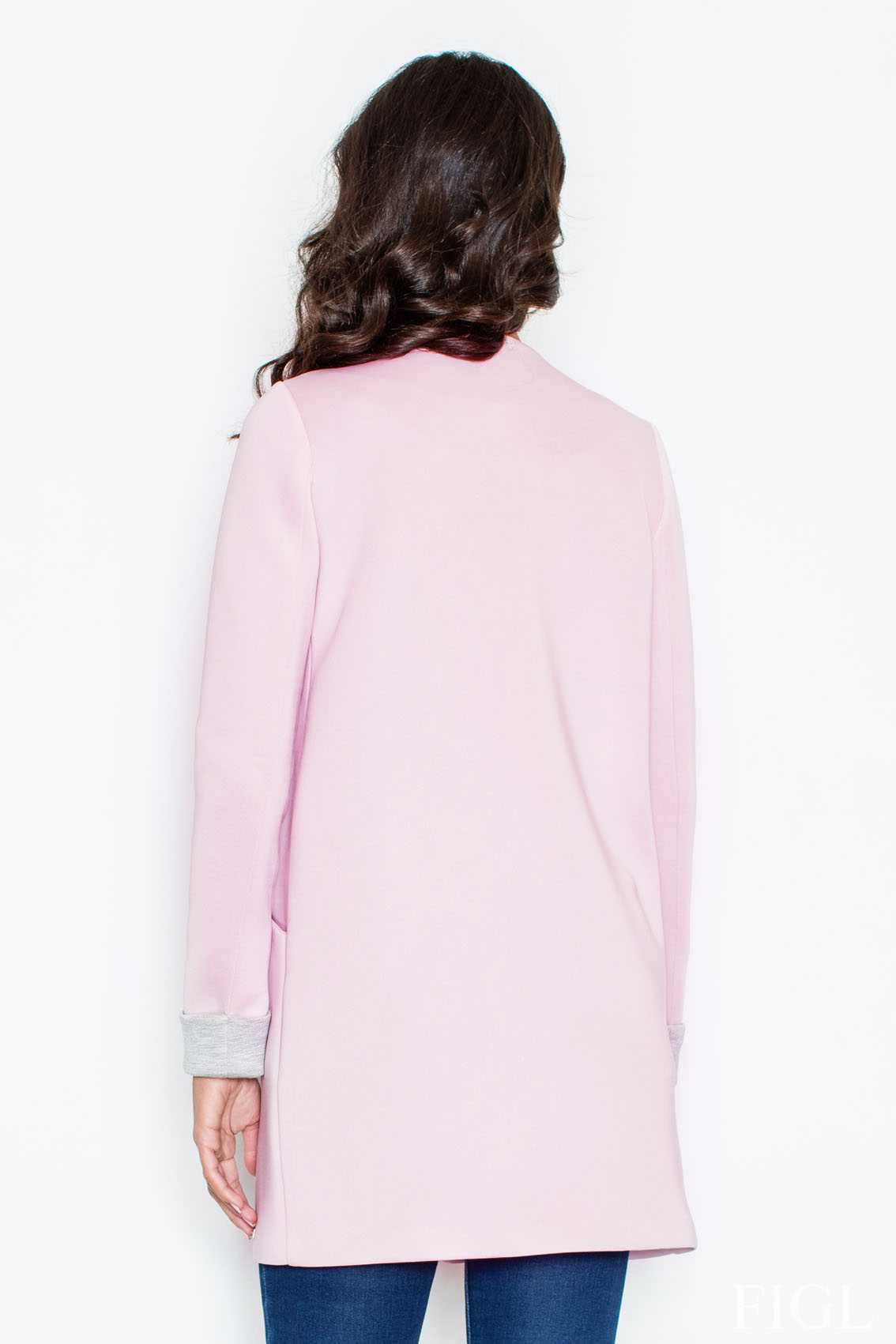 Płaszcz Damski Model M366 Light Pink - Figl – widok 2