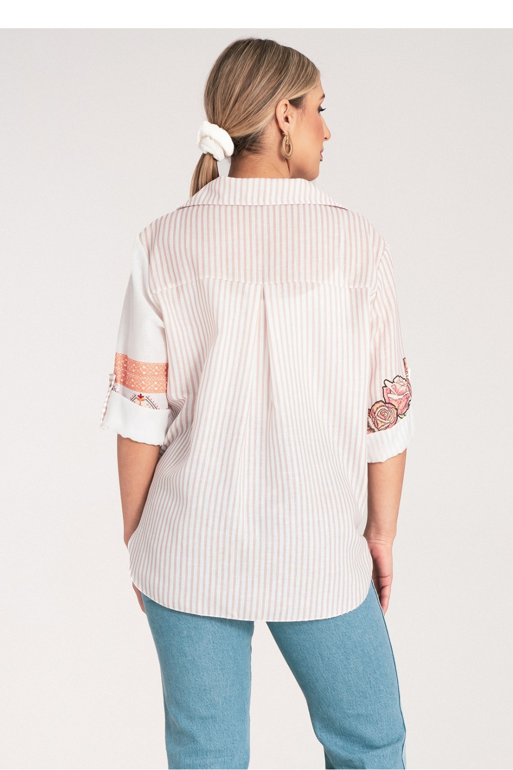 Women’s Shirt Model M1120 Beige - Figl
