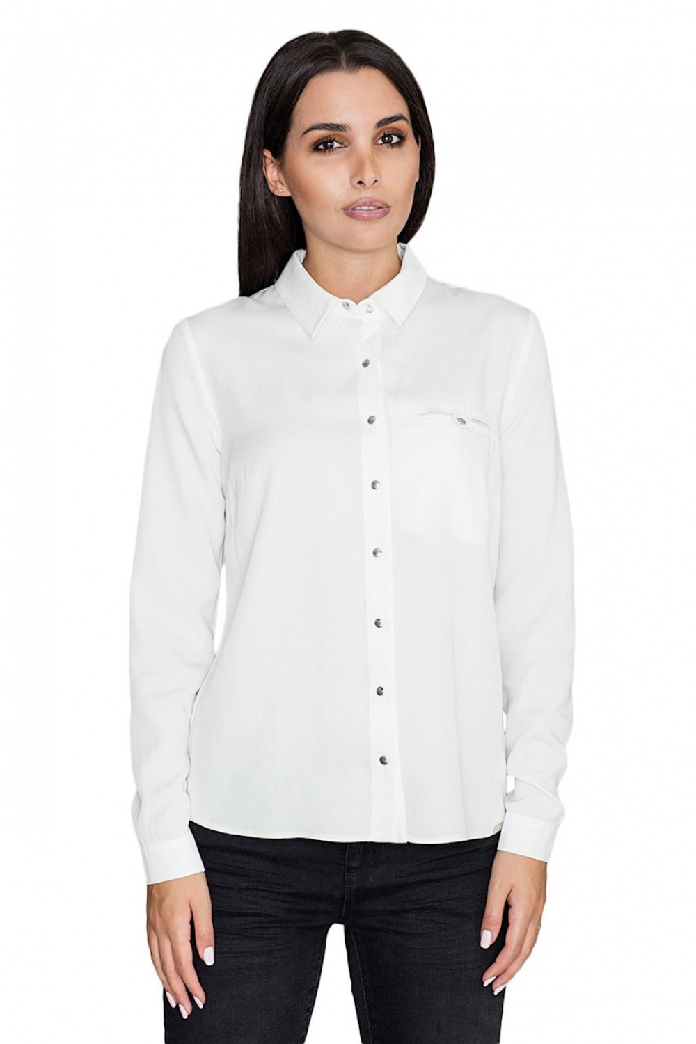 Women’s Shirt Model M581 Ecru - Figl