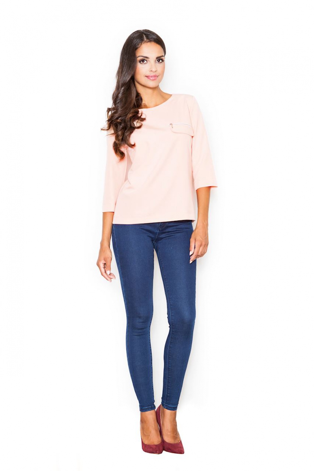 Model M393 Pink Blouse - Figl – Ansicht 2