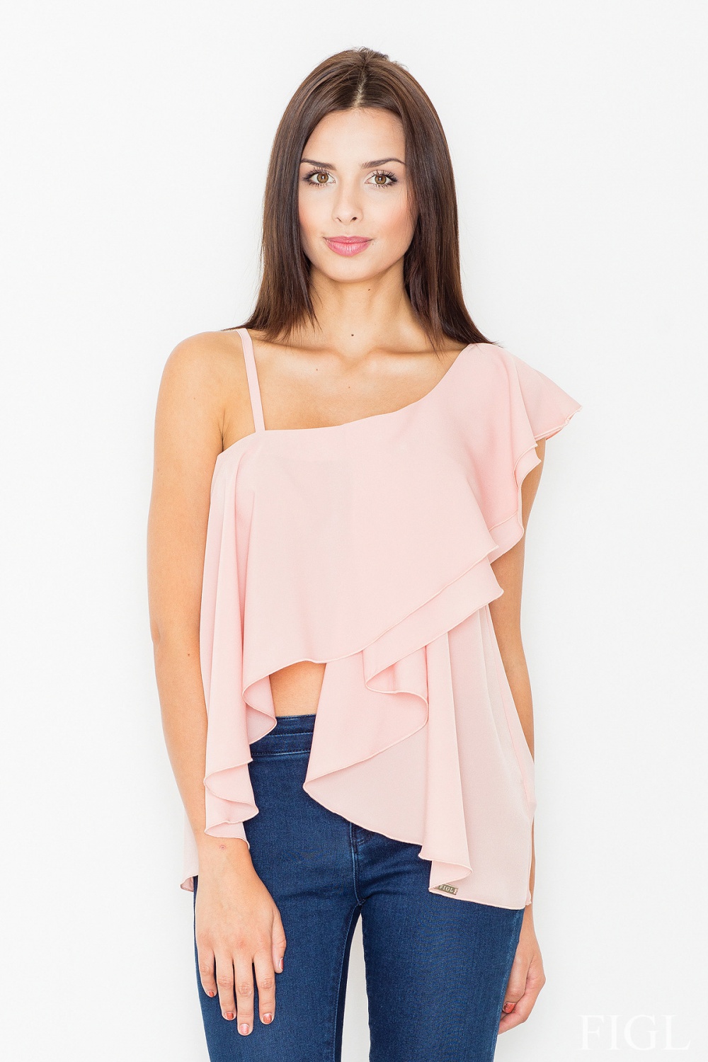 Blouse Model M479 Light Pink - Figl