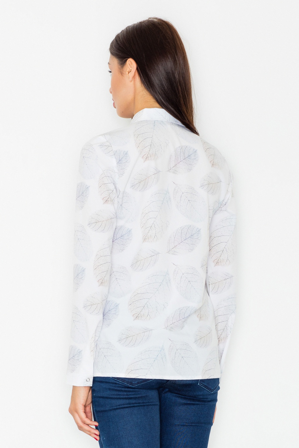 Women’s Shirt Model M522 Pattern 36 White - Figl – Ansicht 2