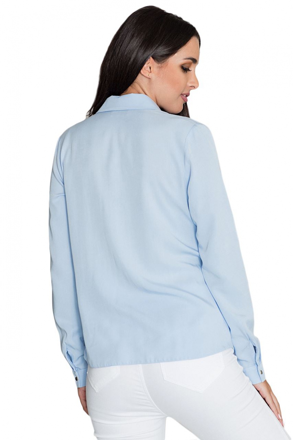 Women’s Shirt Model M581 Sky Blue - Figl – Ansicht 2
