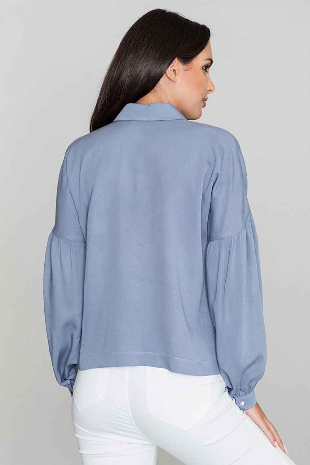 Women's Shirt Model M582 Blue - Figl
