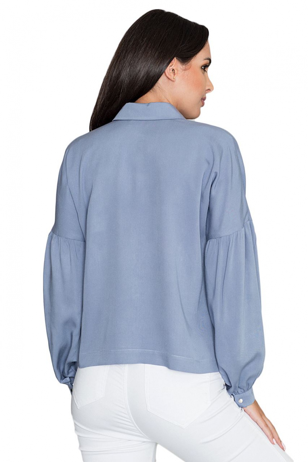 Women's Shirt Model M582 Blue - Figl – Ansicht 2