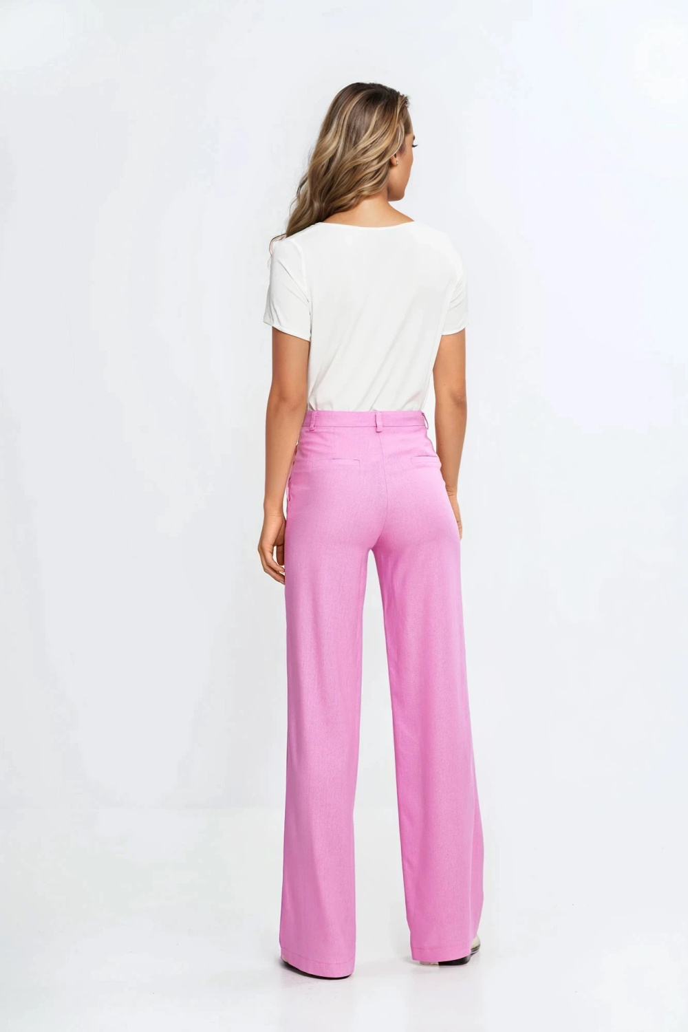 Basic short-sleeve top B193 Ecru - Nife – vue 2