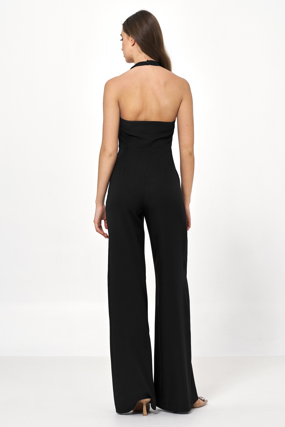 Black backless jumpsuit KM28 Black - Nife – vue 2