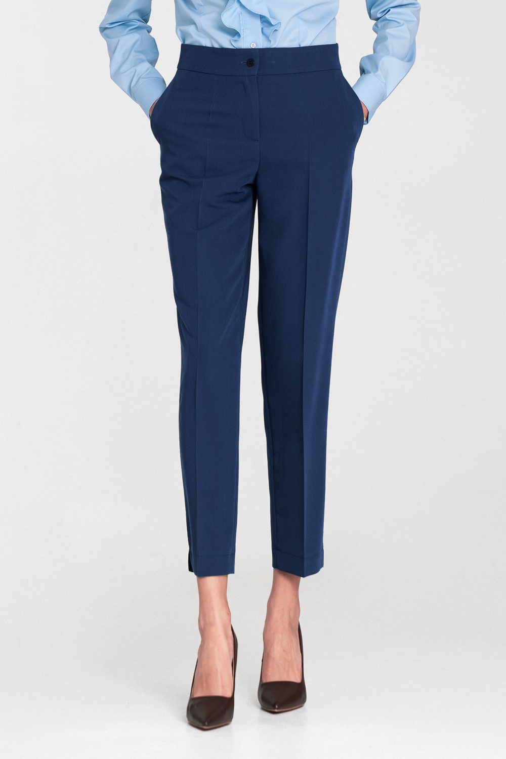 Elegant 7/8 Trousers SD117 Cobalt - Nife