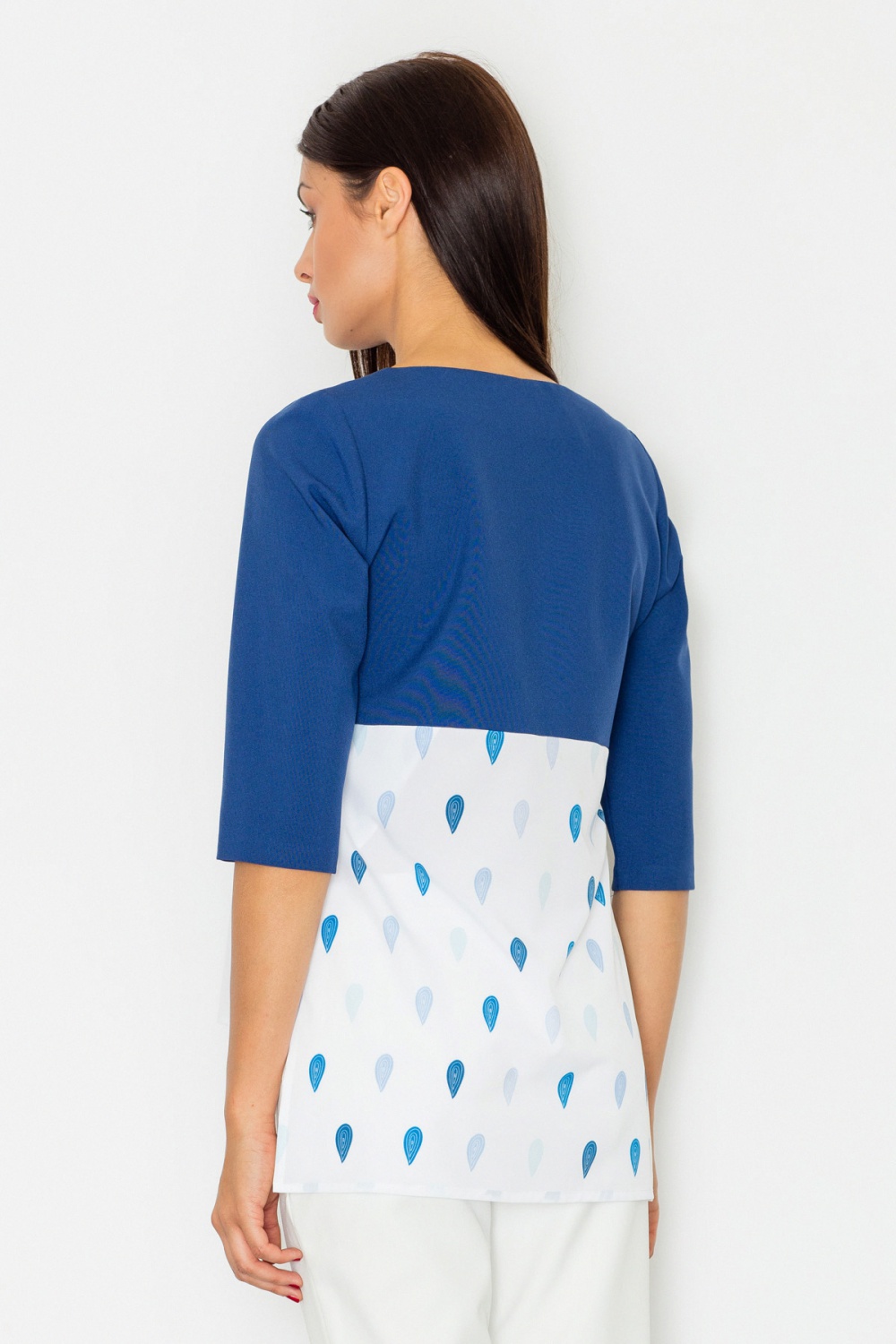Model M525 Blouse Navy - Figl – Ansicht 2