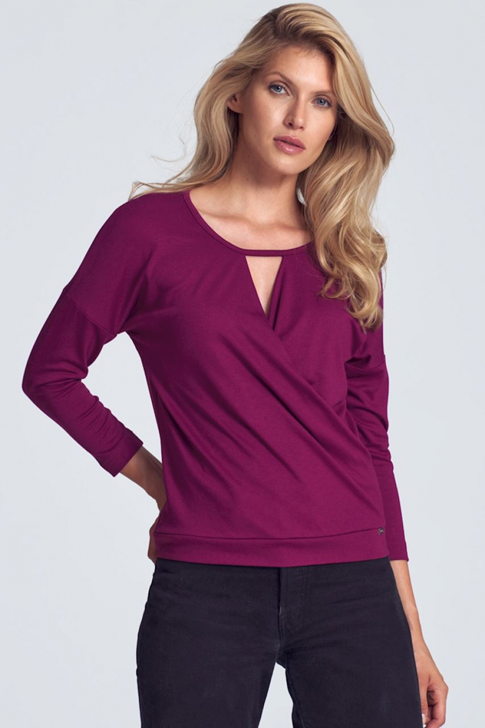 Model M710 Blouse Fuchsia - Figl