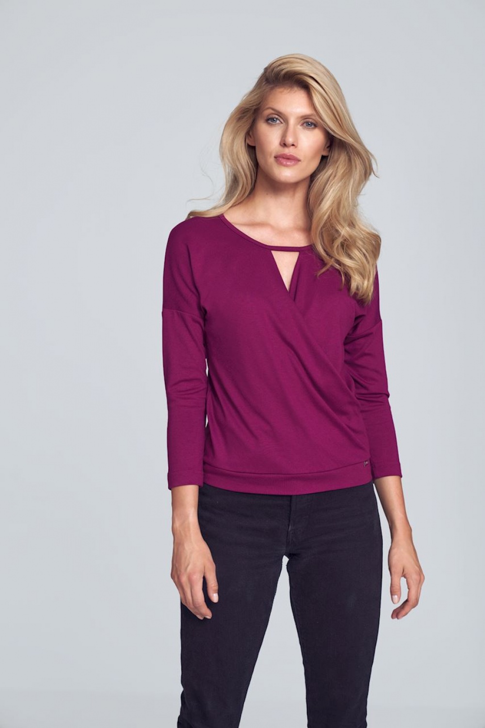 Model M710 Blouse Fuchsia - Figl