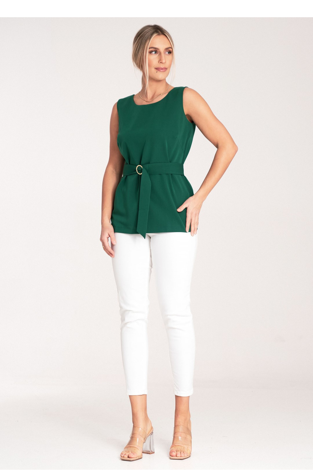 Model M1071 Blouse Green - Figl