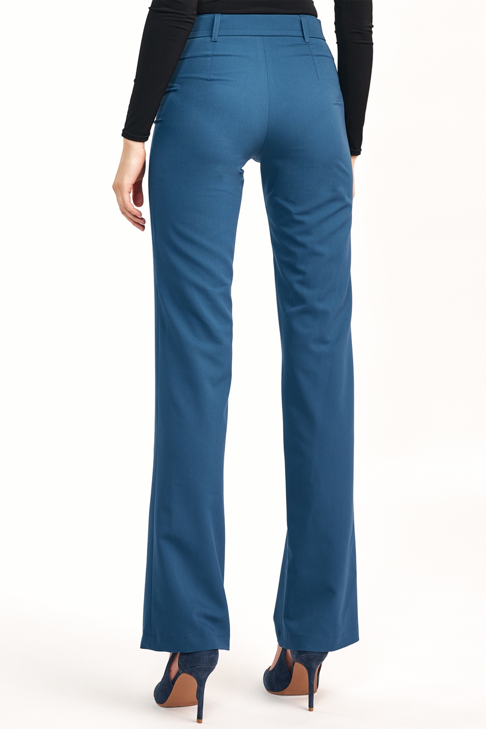 Azure flared-leg trousers SD61 Lazur - Nife