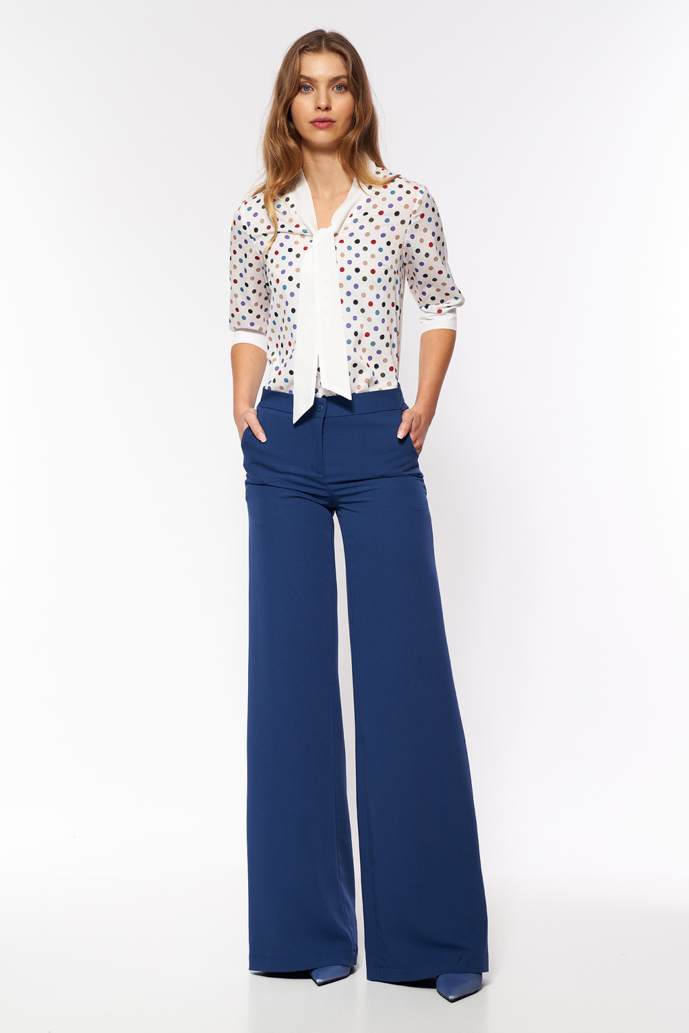 Pants Cobalt palazzo trousers SD95 Cobalt - Nife