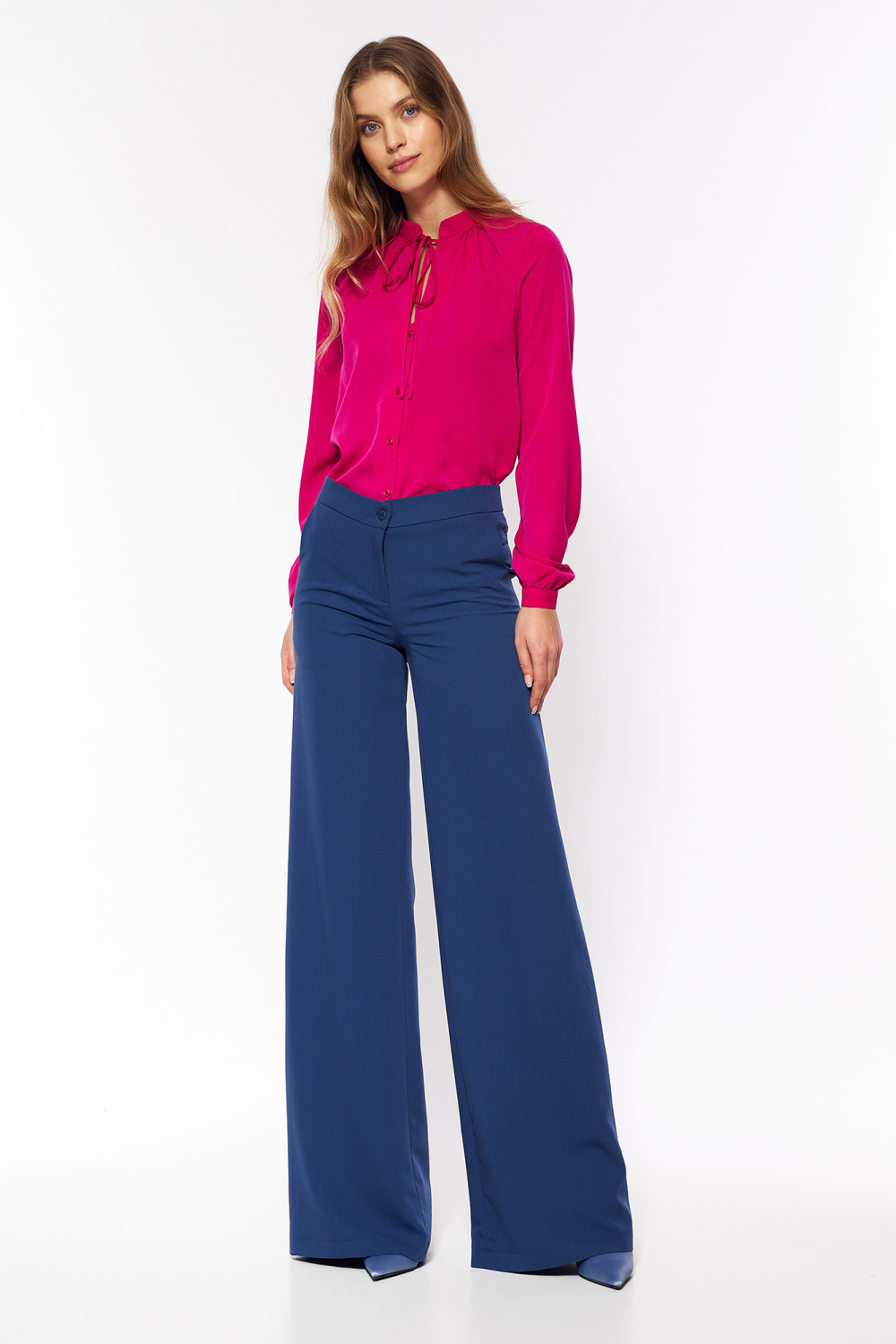 Pants Cobalt palazzo trousers SD95 Cobalt - Nife – vue 2