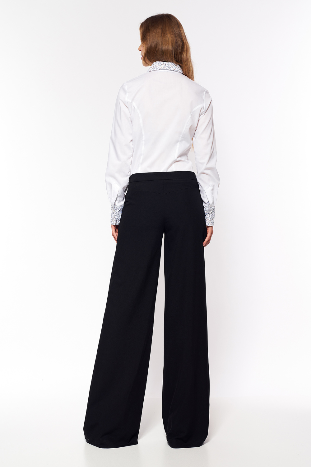 Spodnie Czarne spodnie palazzo SD95 Black - Nife