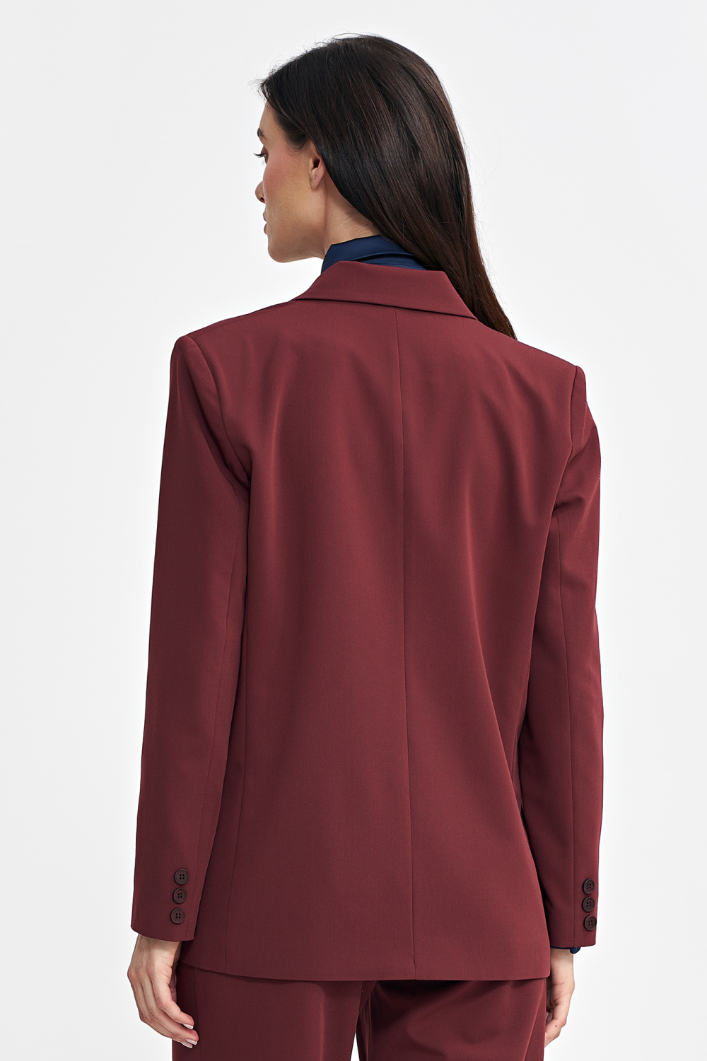 Oversized double-breasted blazer Z69 Bordeaux - Nife