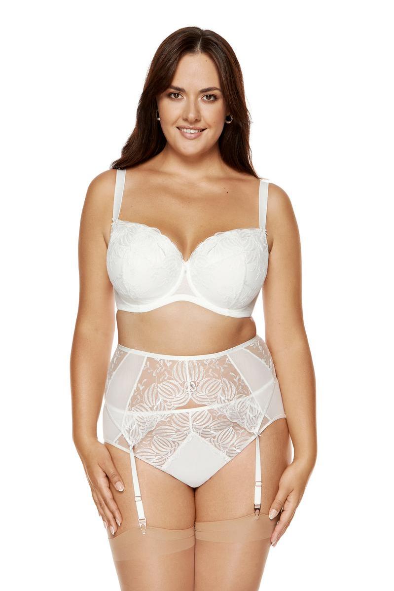 Corsets, bodysuits, garters Garter belt Model Cherie PPW Cream - Gorteks – view 2