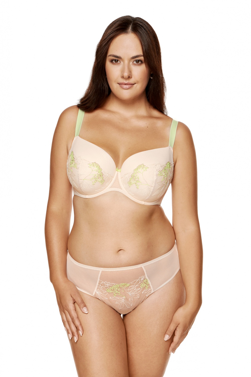 Soutien-gorge push-up Soutien-gorge rembourré Modèle Soleil B4 Beige - Gorteks