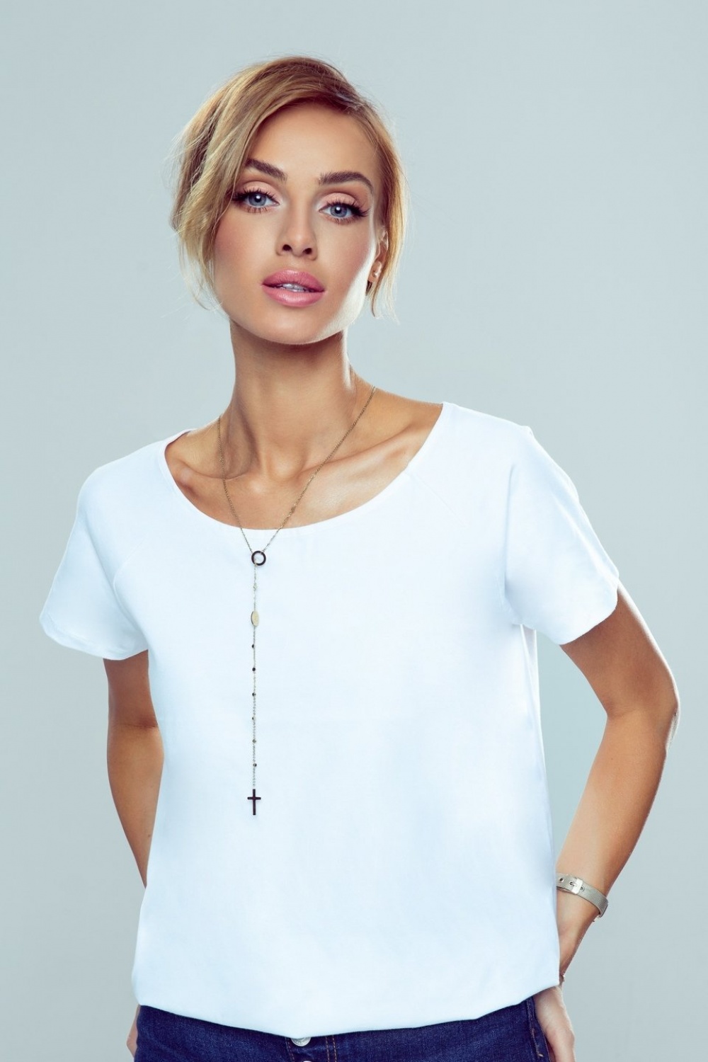 Ilza Blouse White - Eldar