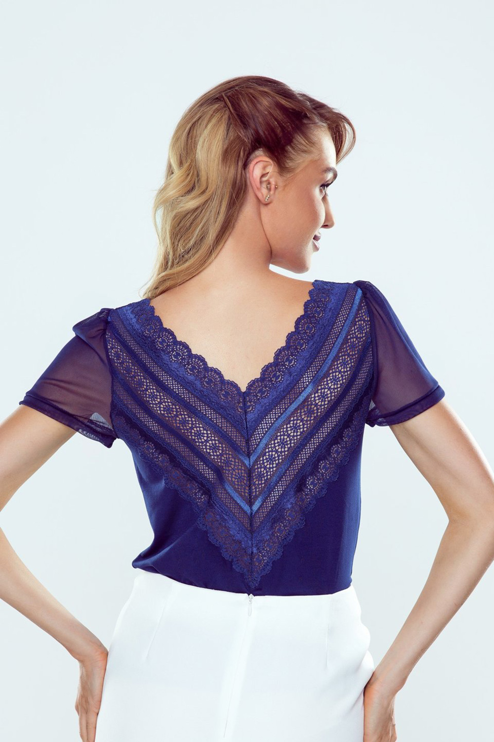 Bluzka Model Elois Navy - Eldar – widok 2