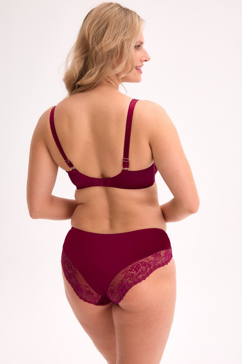 Biustonosz Soft Biustonosz Semi-Soft Model Jovana 1313 Bordo - Gaia