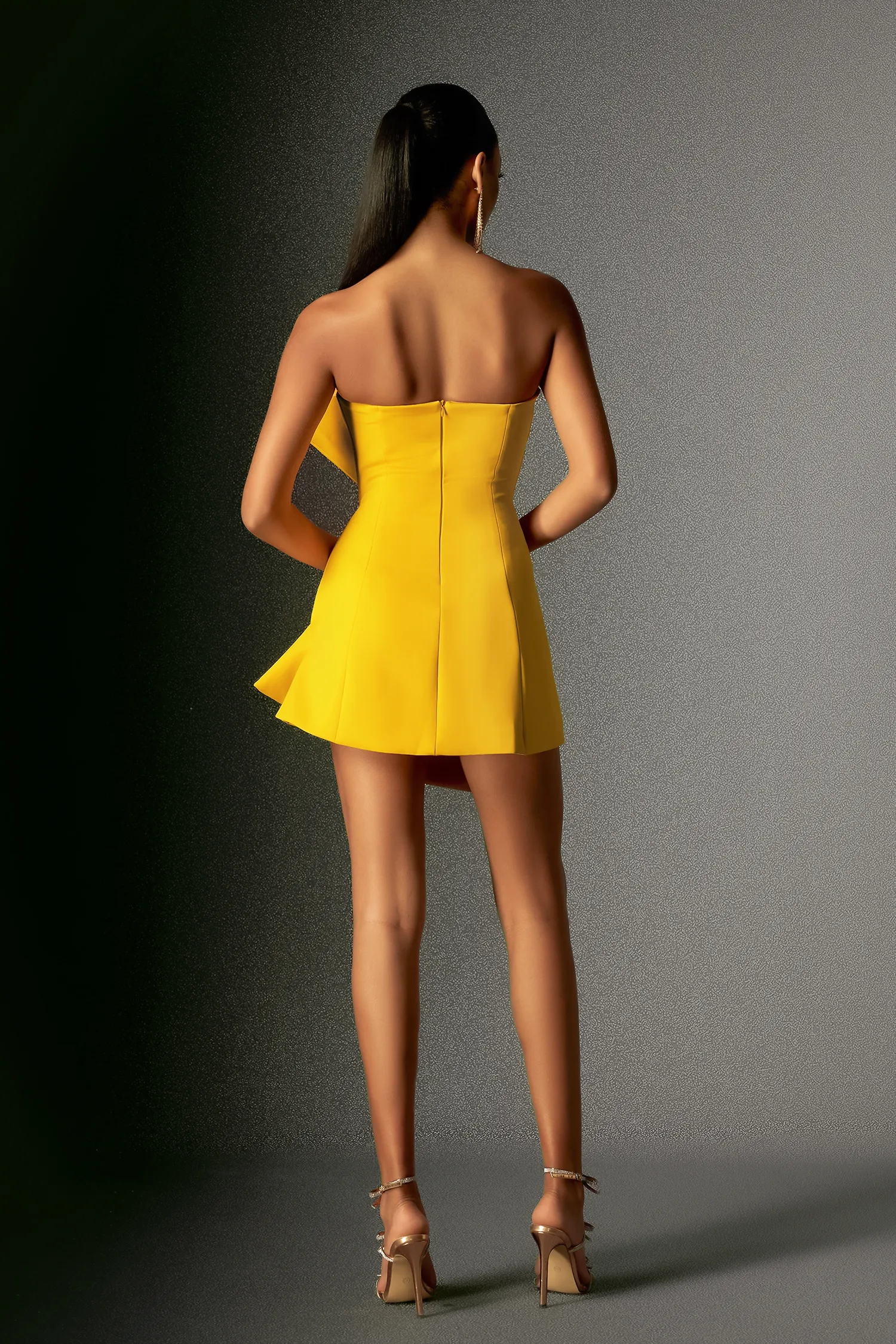 Sukienka Yellow Bow