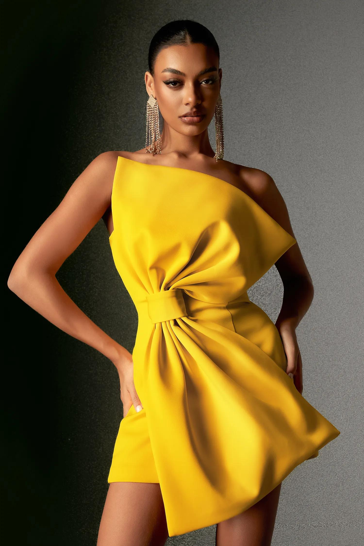 Sukienka Yellow Bow