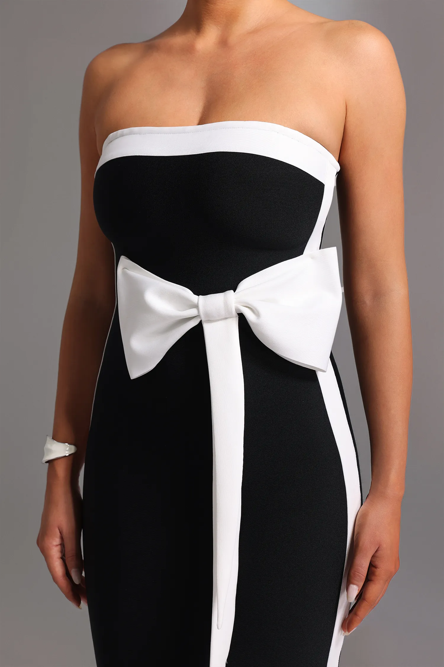 Robe Bow Black – vue 2