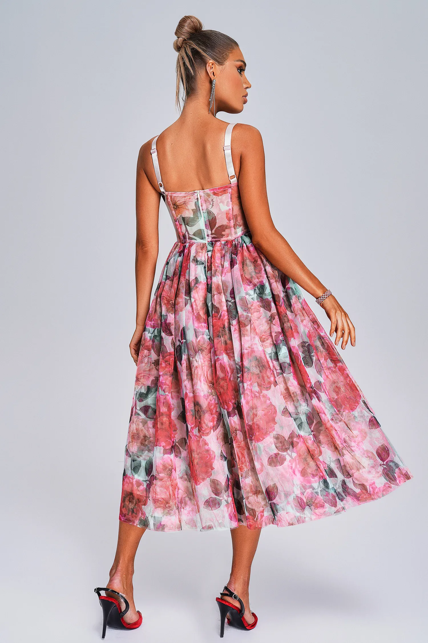 Sareza Floral midi dress