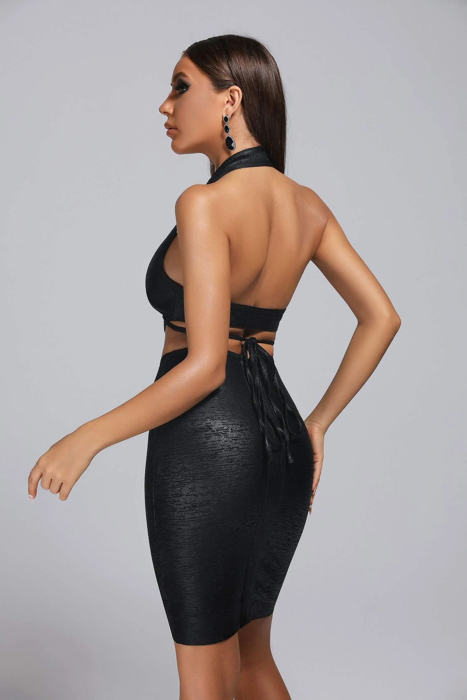 Sukienka Metallic Black